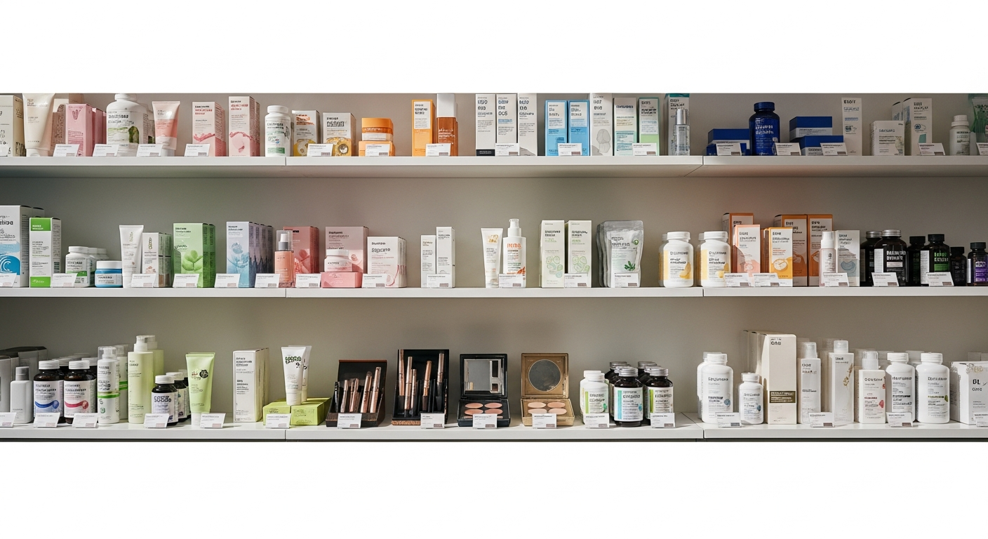 olive young myeongdong store shelf