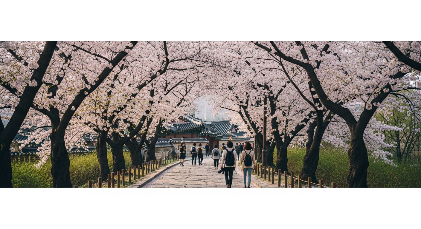 korea 5 day itinerary cherry blossom