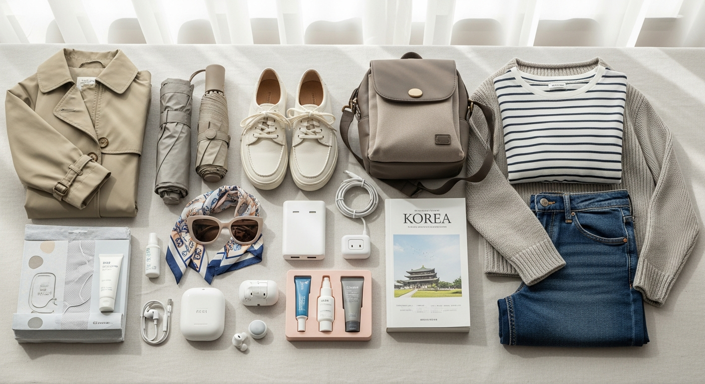 korea spring packing list essentials