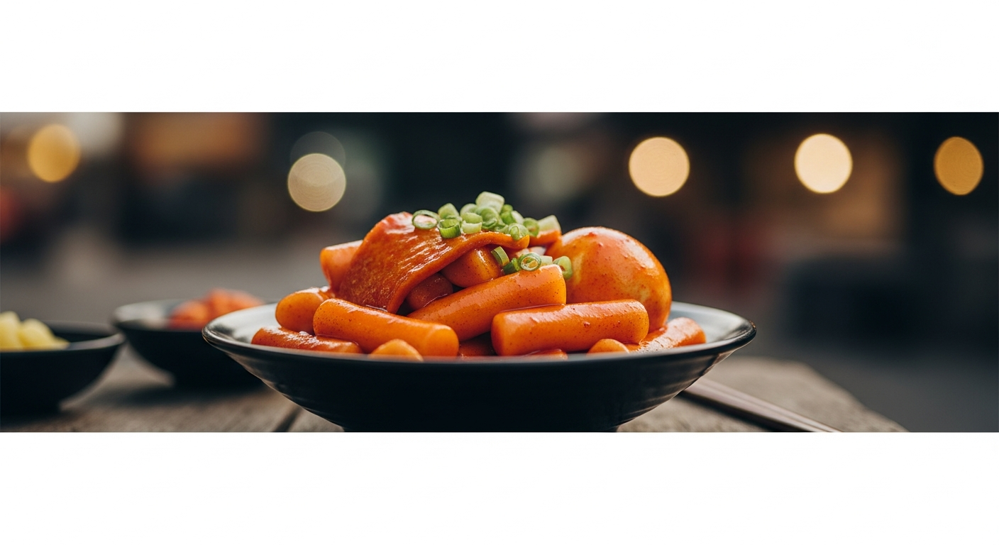tteokbokki spicy rice cake street food