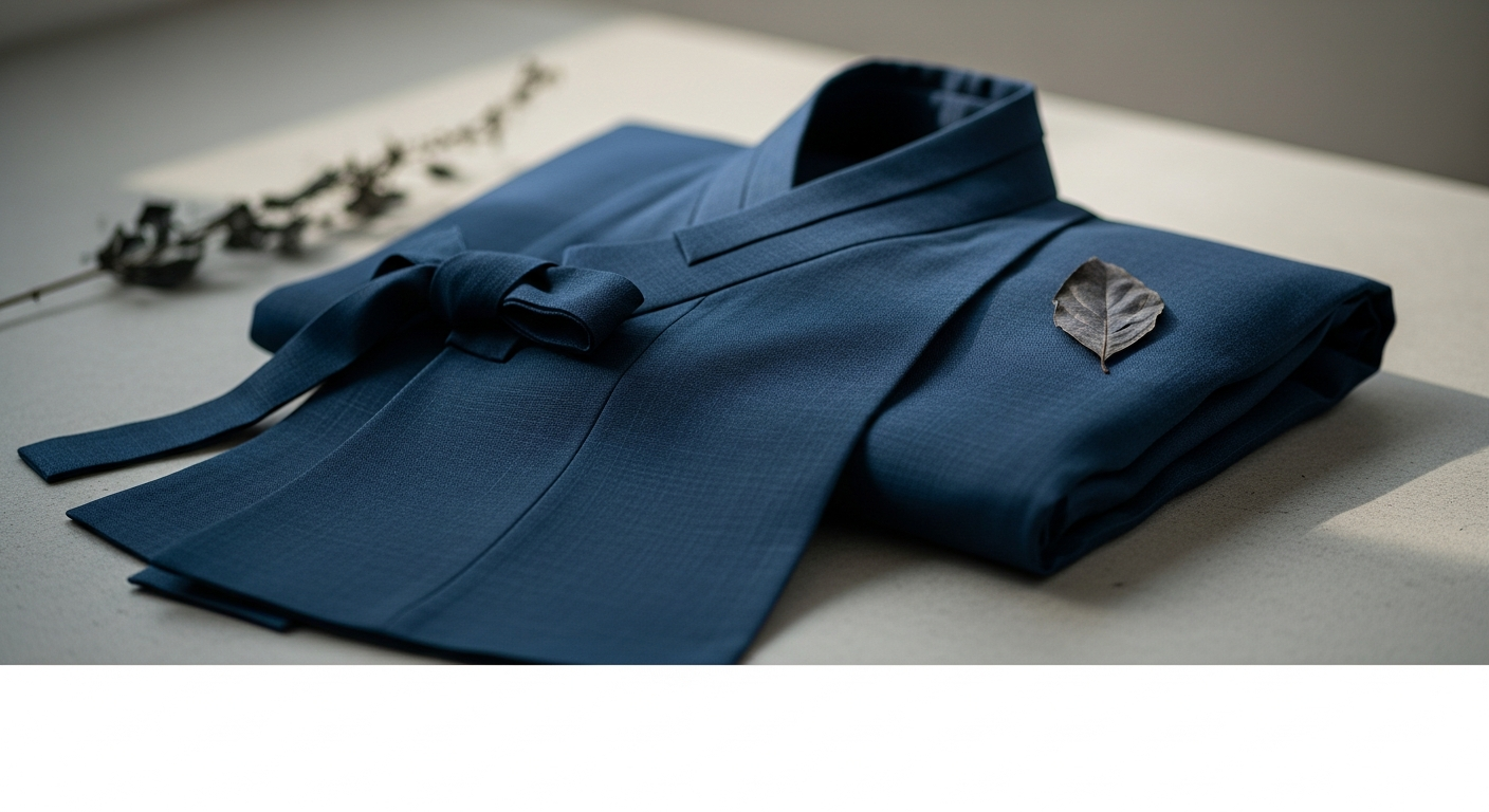 leesle modern hanbok jeogori indigo color