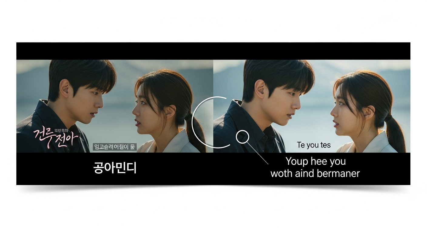 subtitle translation comparison korean drama