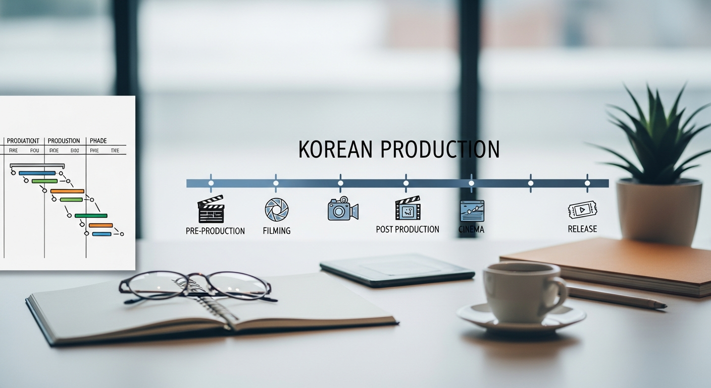 korean drama production schedule timeline