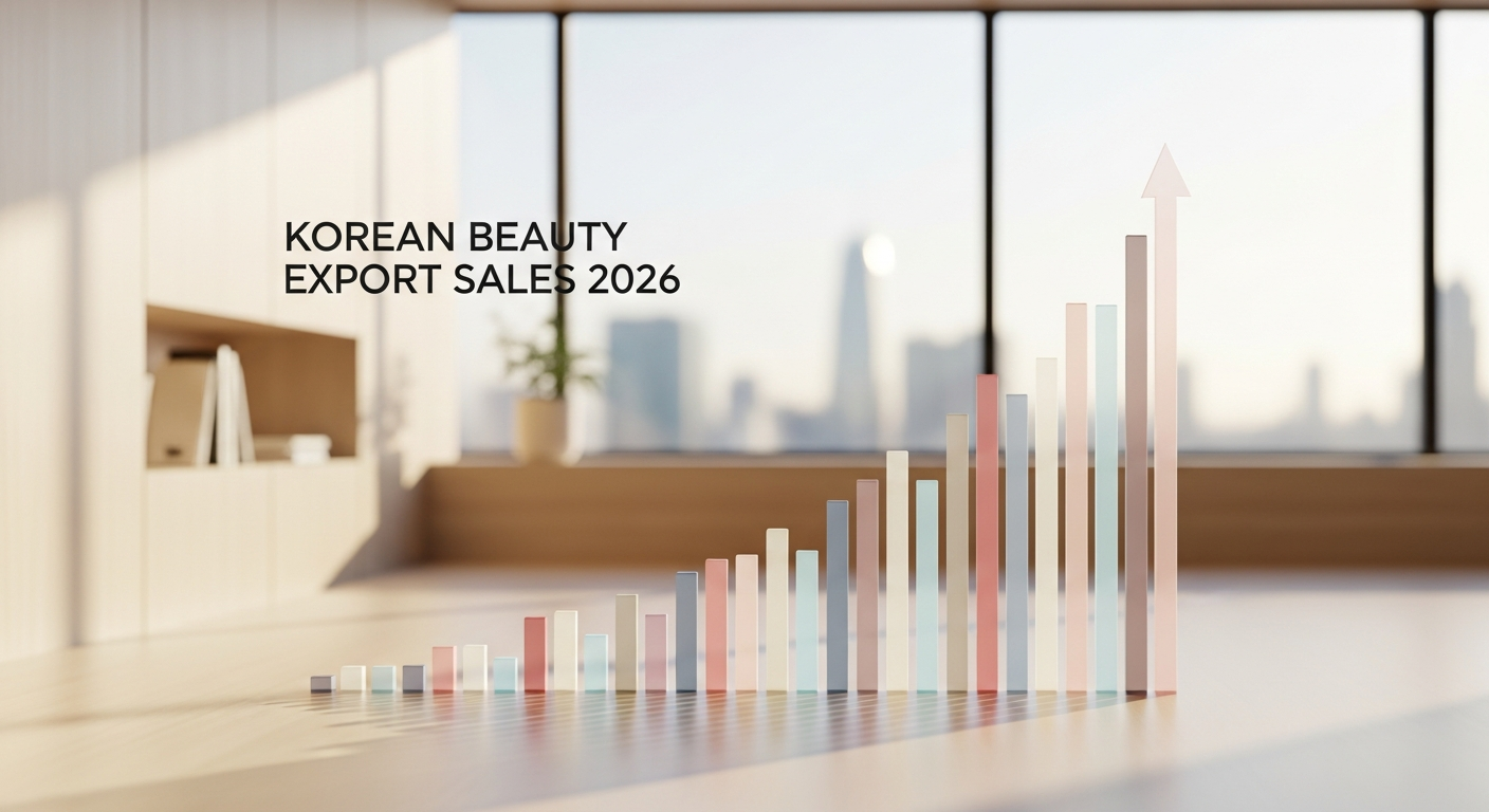 korean beauty export sales graph 2026