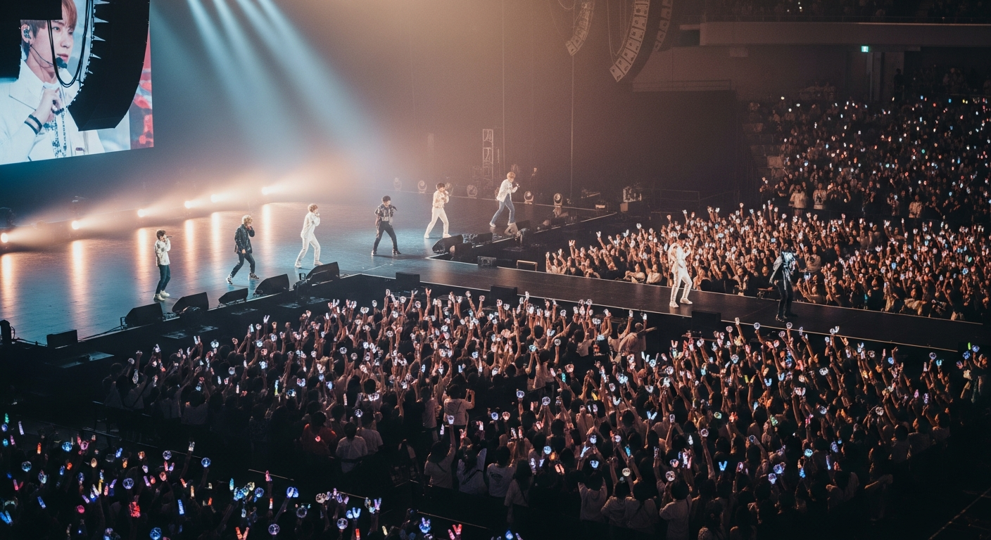 seventeen concert stage performance crowd