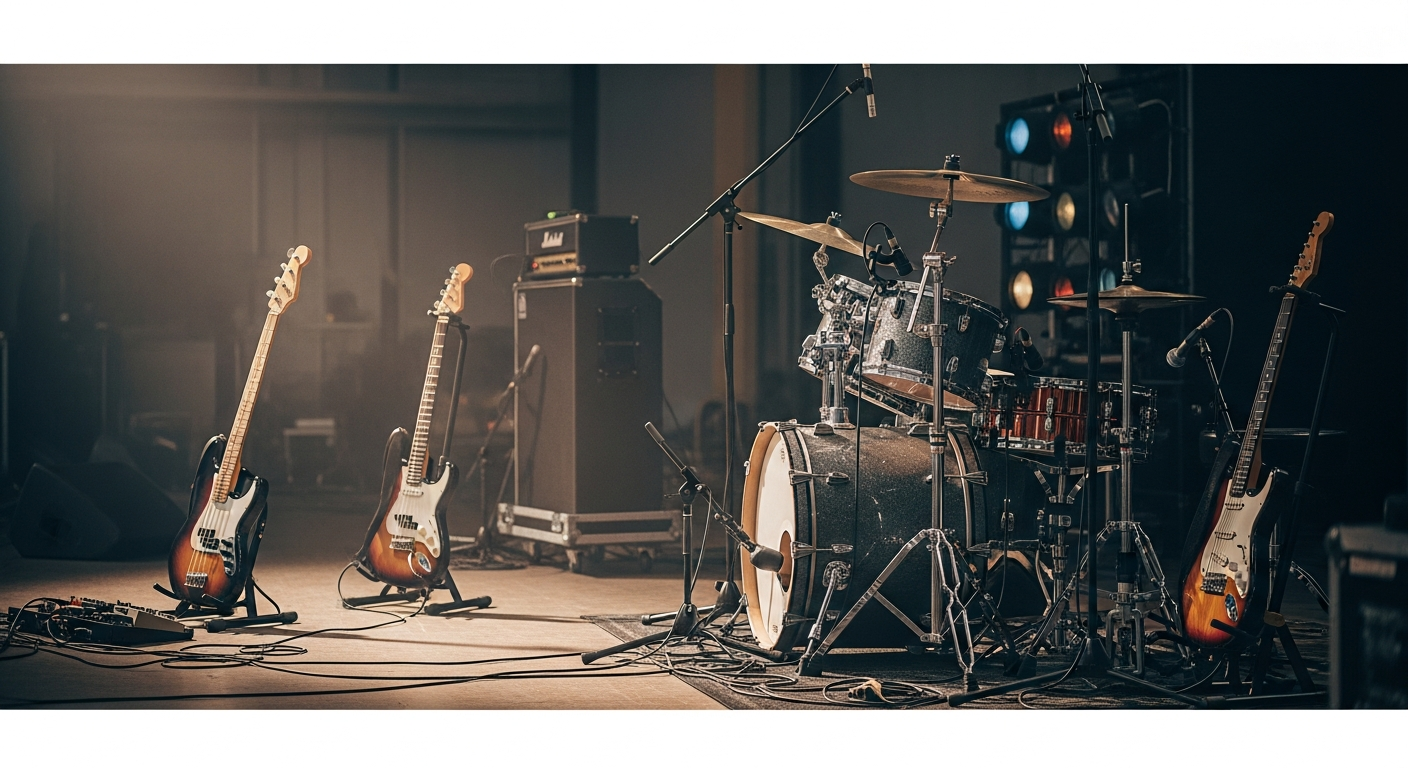 day6 band live concert instruments stage
