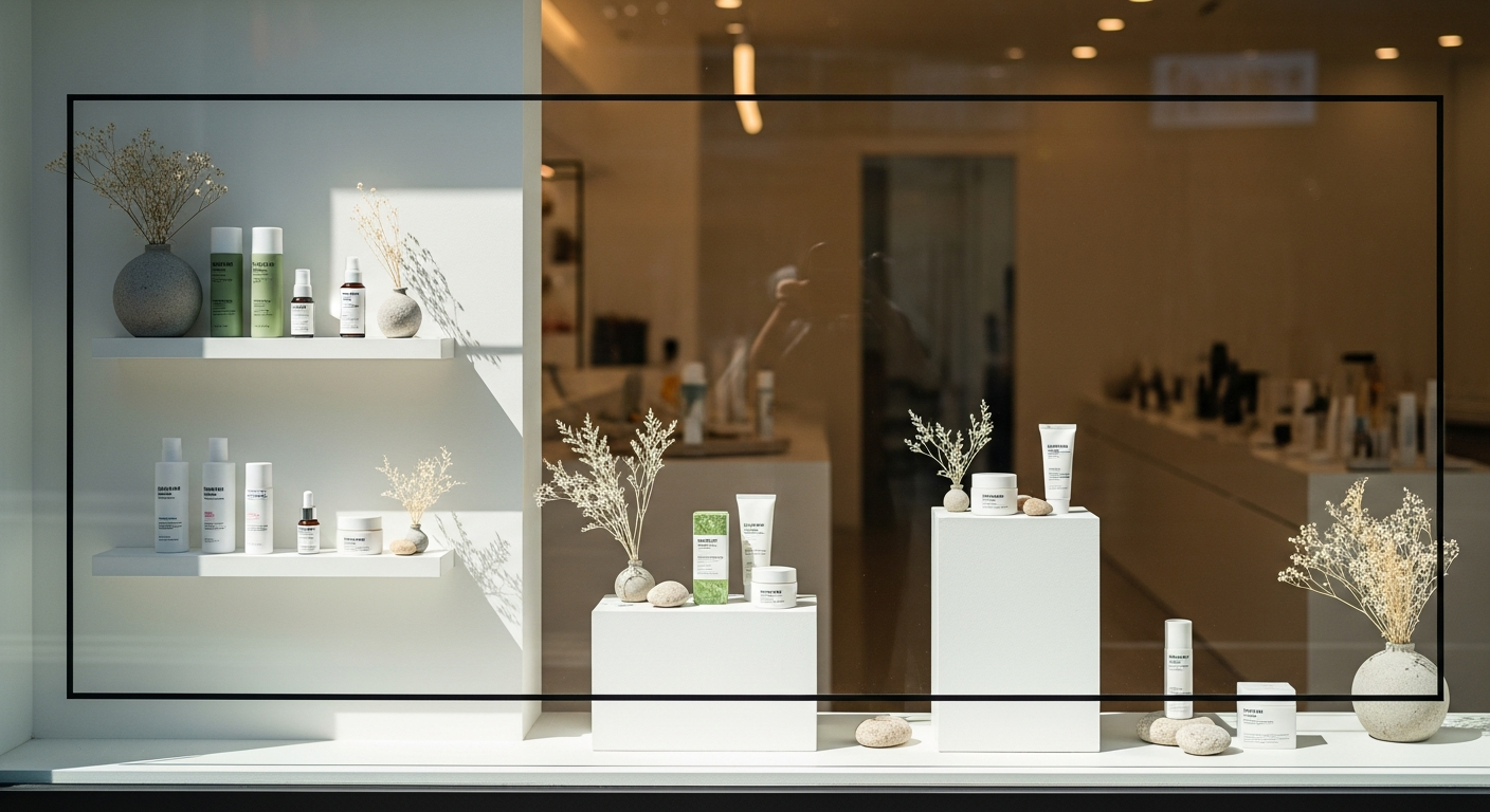 yeonnam-dong indie skincare boutique window display