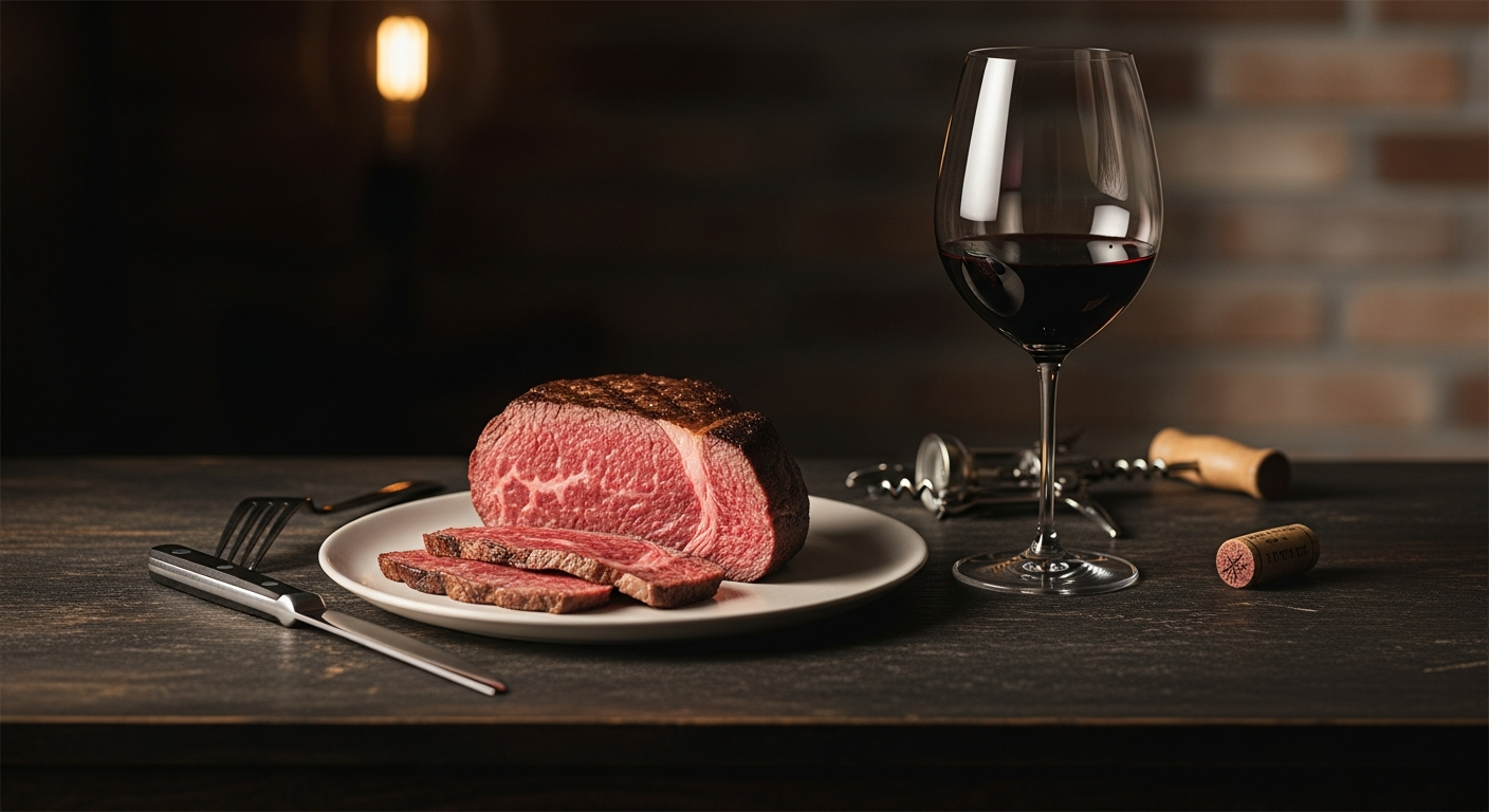 dry aged beef seongsu wine pairing