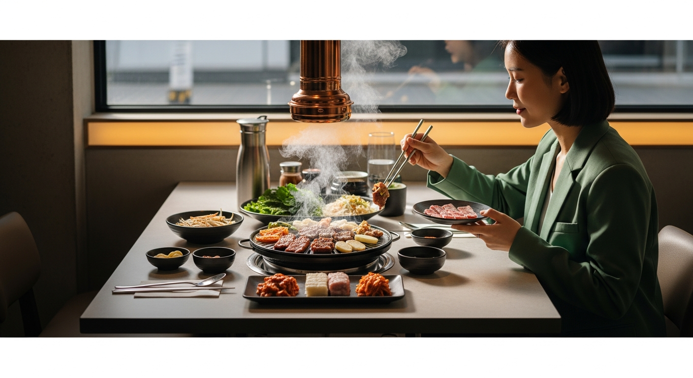 yeonnam dong korean bbq solo diner cozy