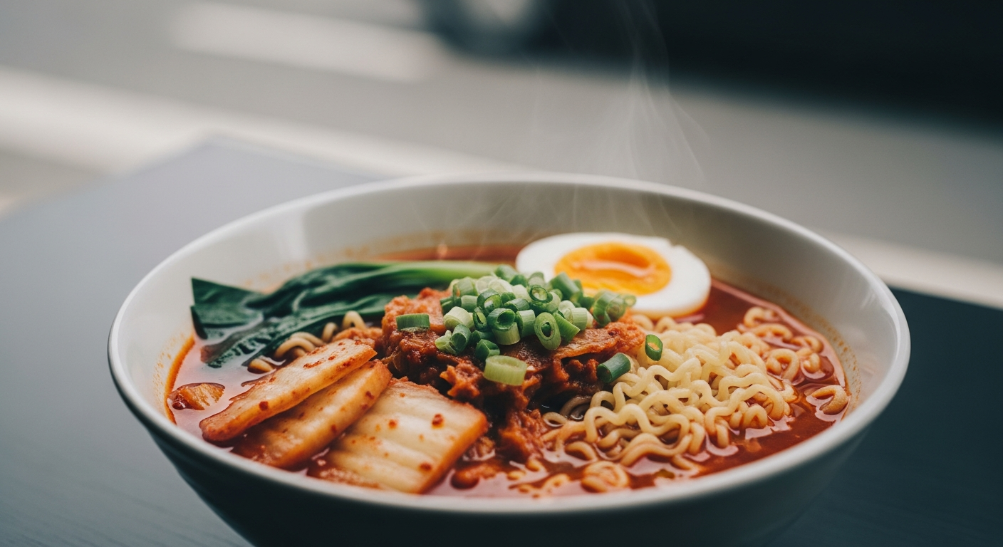 korean food kimchi ramyeon thailand bangkok