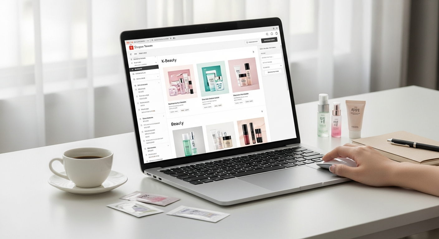 shopee taiwan k-beauty checkout