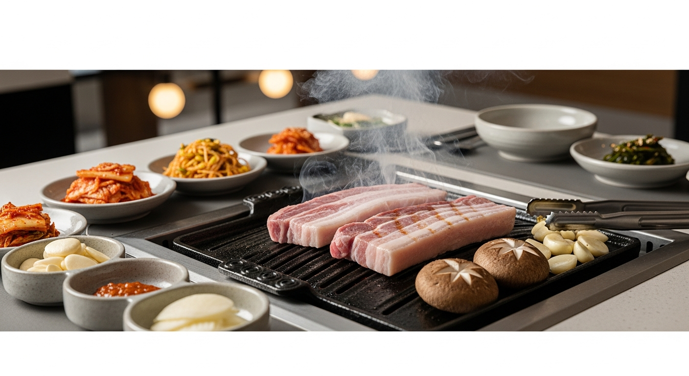 korean bbq samgyeopsal grill restaurant