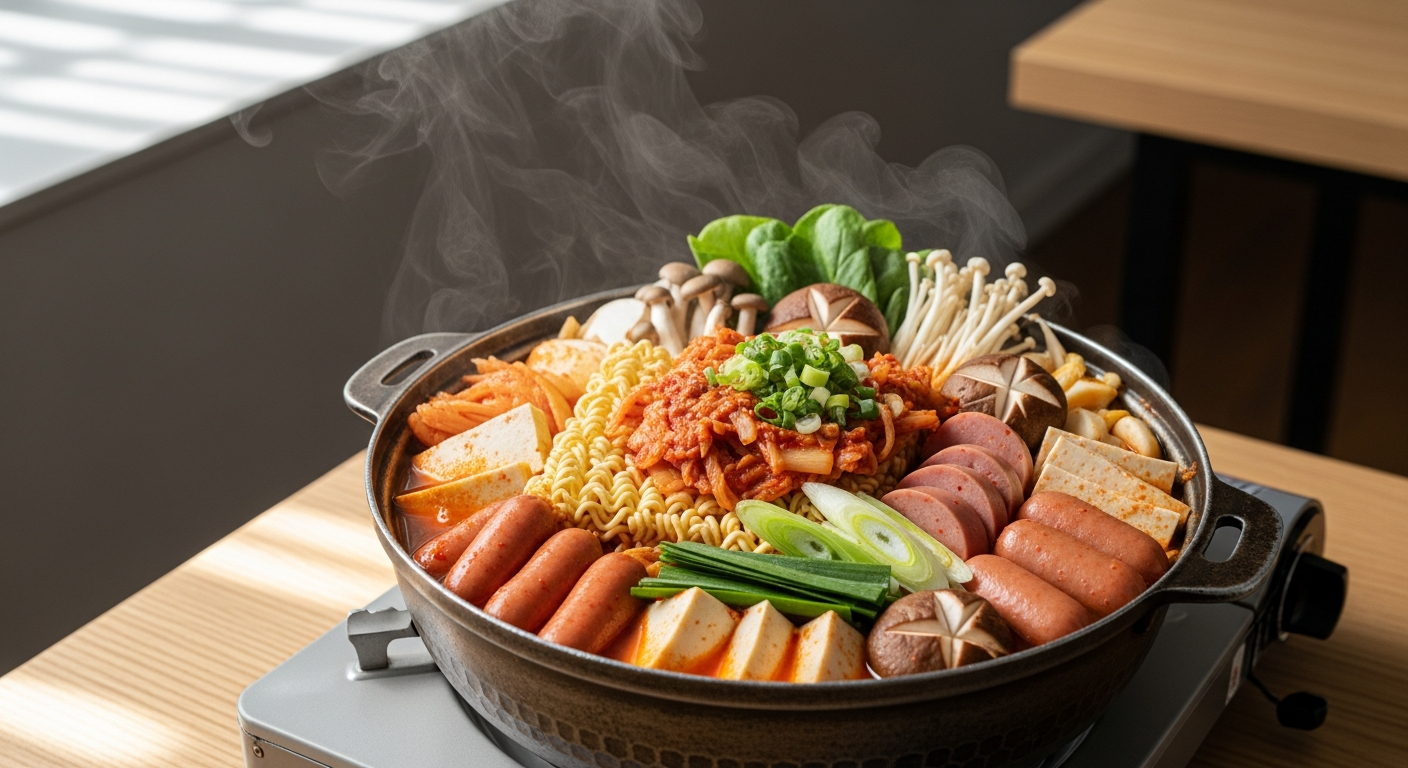 budae jjigae army stew korean hotpot