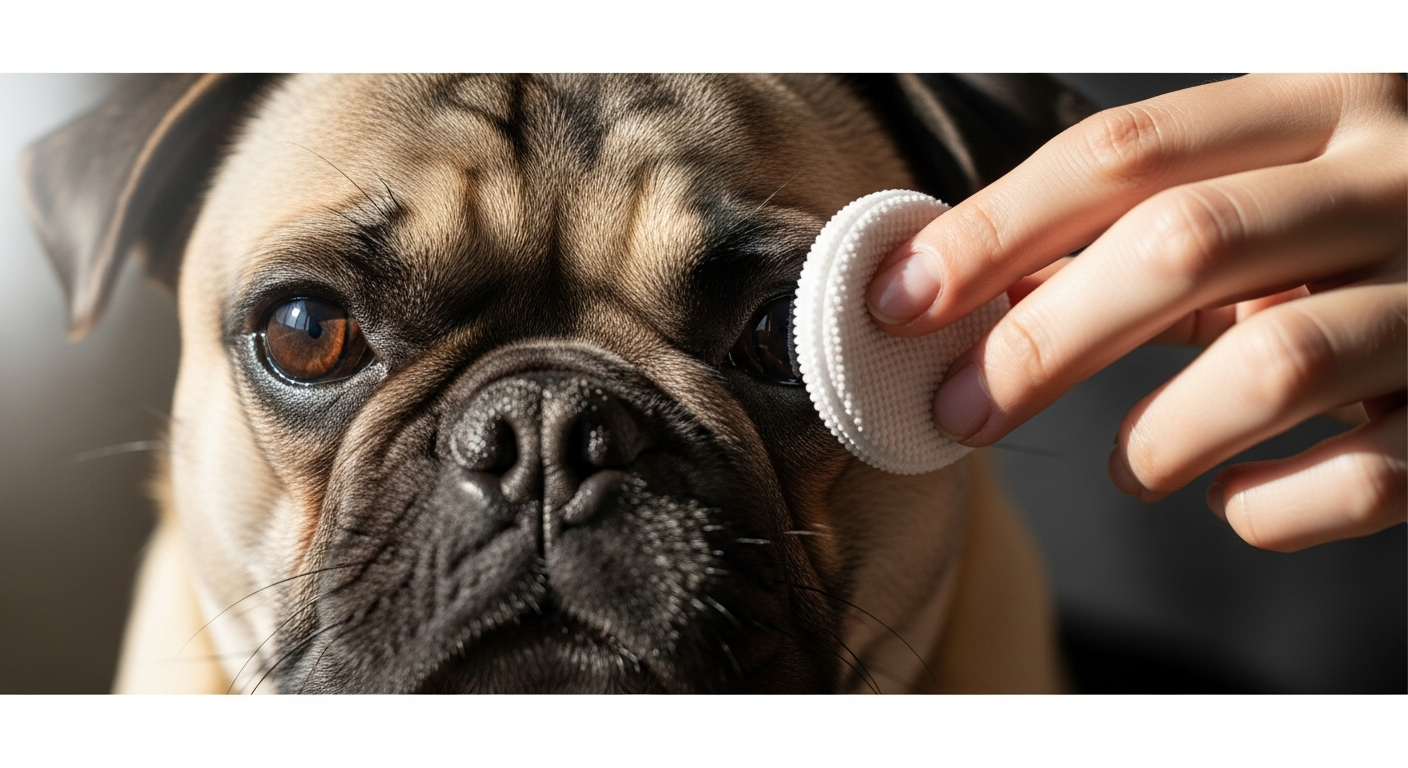 brachycephalic dog eye cleaning pad