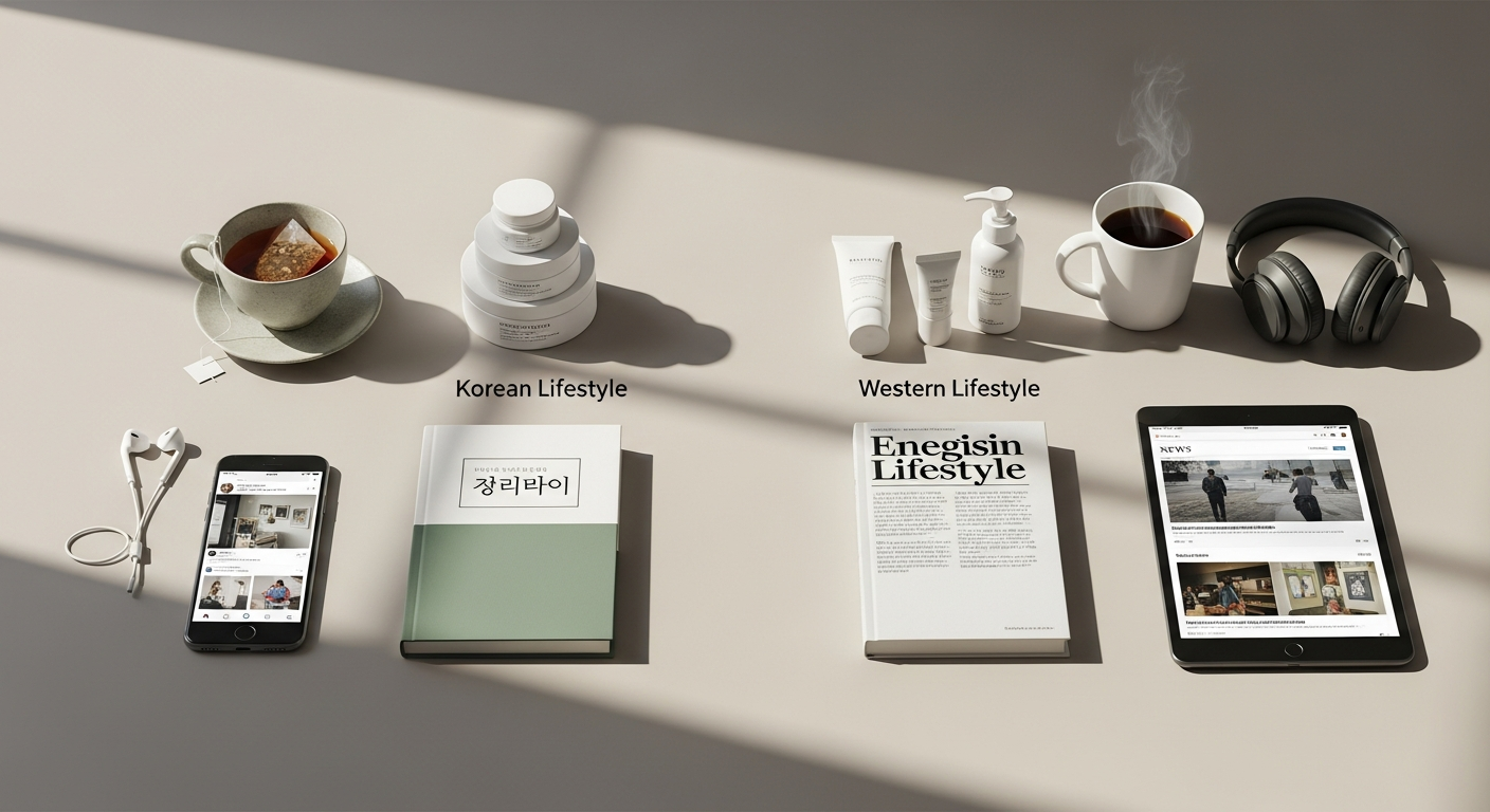 korean lifestyle comparison chart