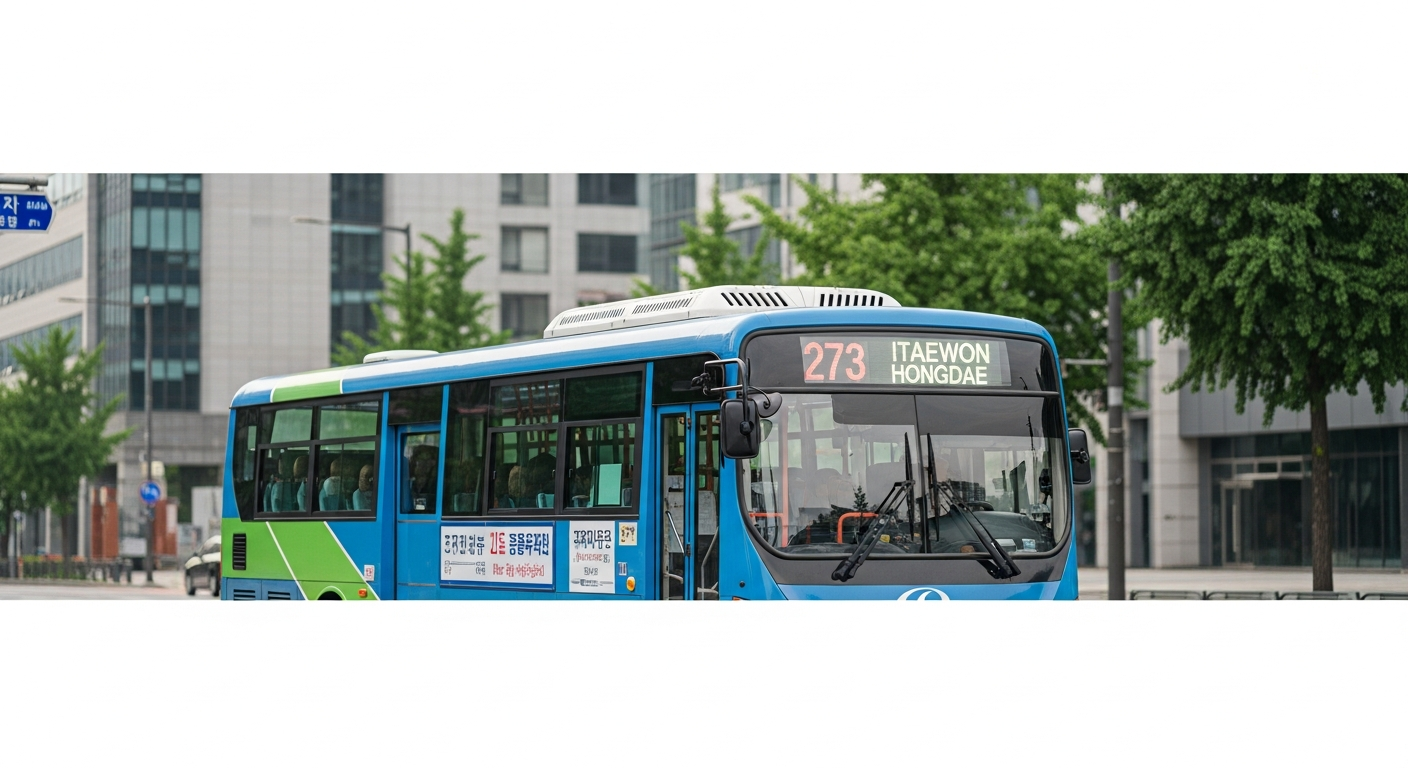 itaewon hongdae shuttle bus 273