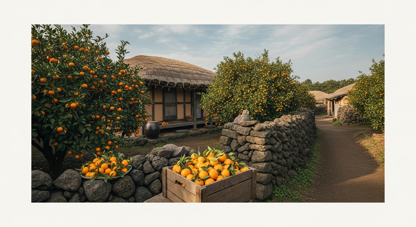 when life gives you tangerines jeju 1950s village set