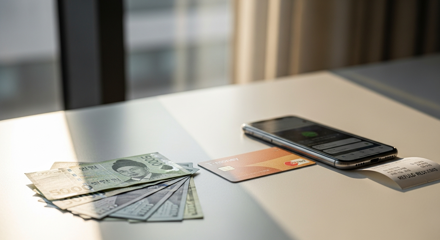 seoul money exchange t-money refund