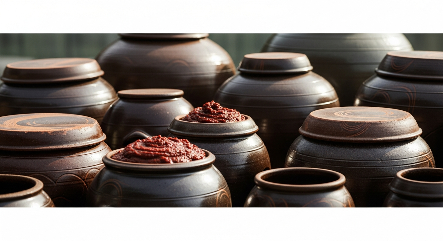 gochujang aged onggi crocks korean traditional