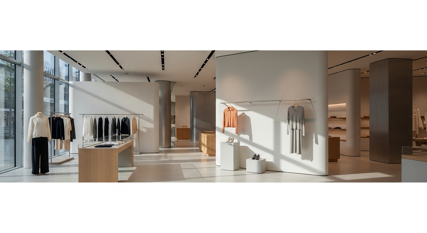 fashion brand store interior minimal