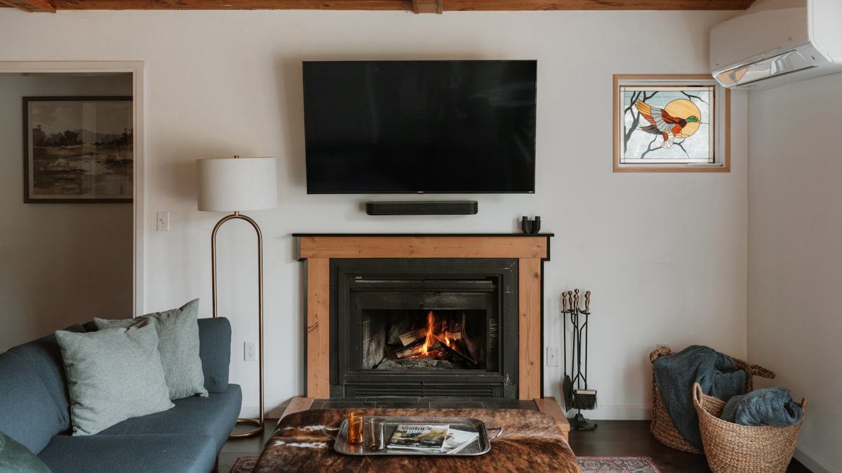 cozy living room tv streaming