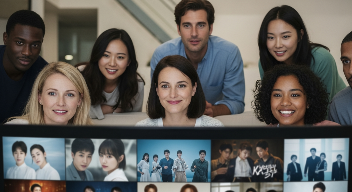 global audience watching korean content