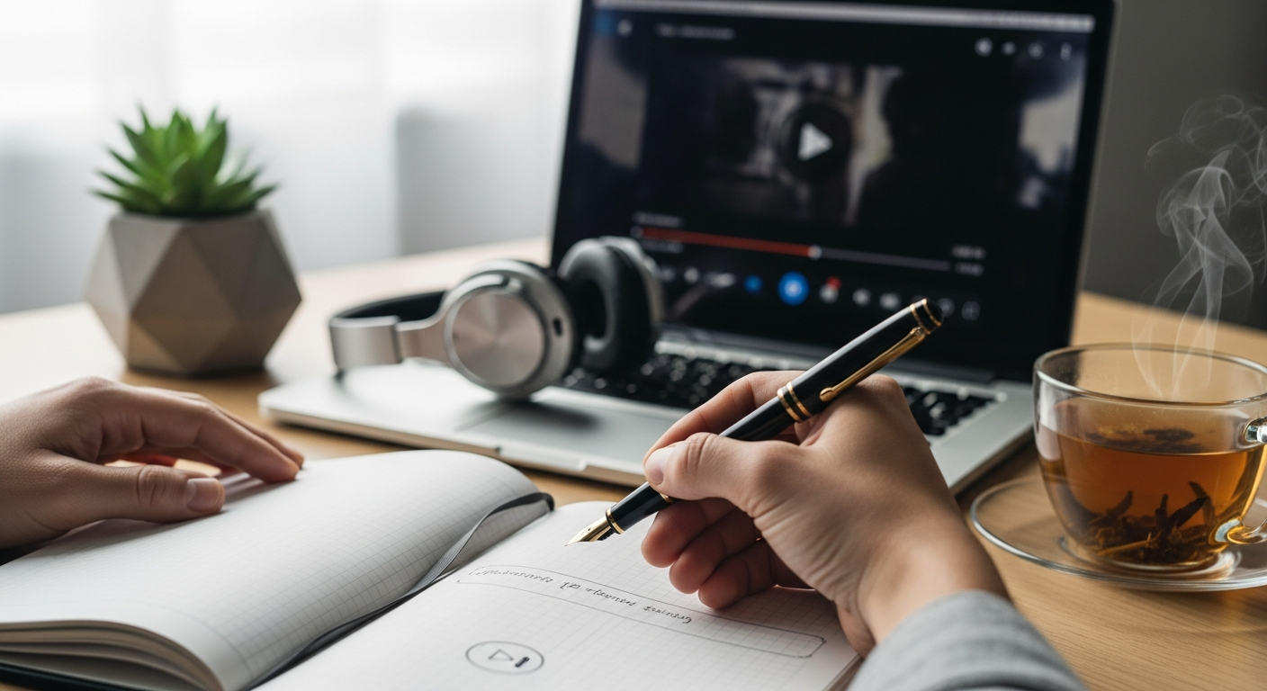 note taking while watching