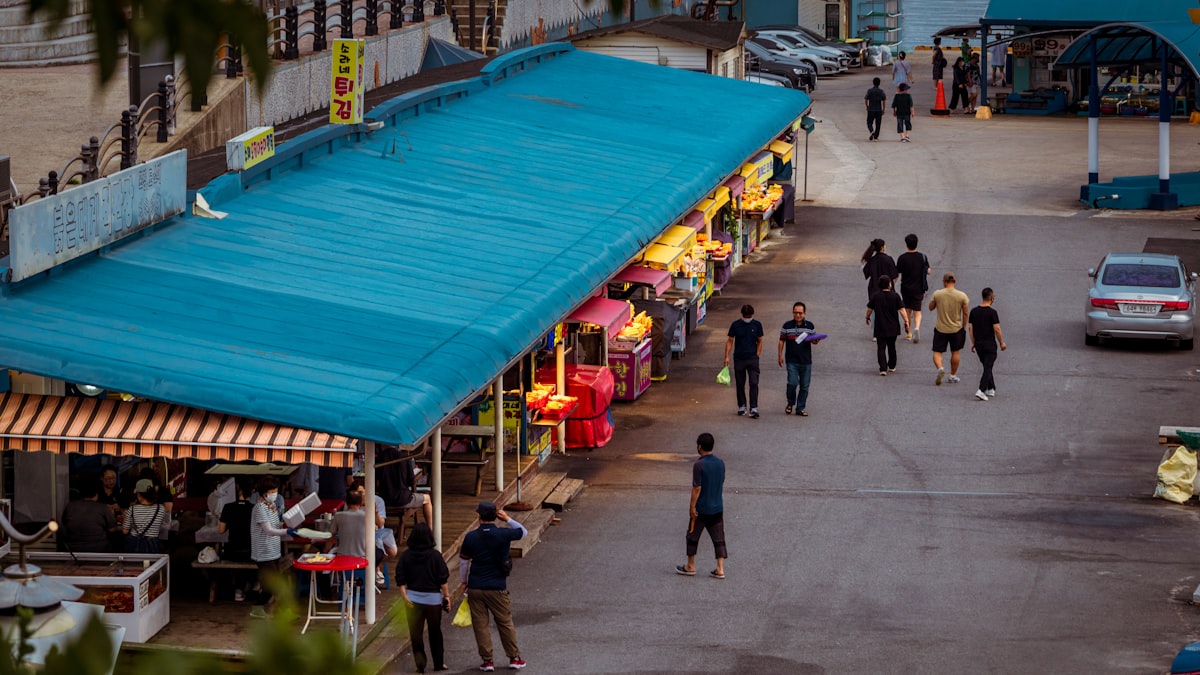 korean street food market
