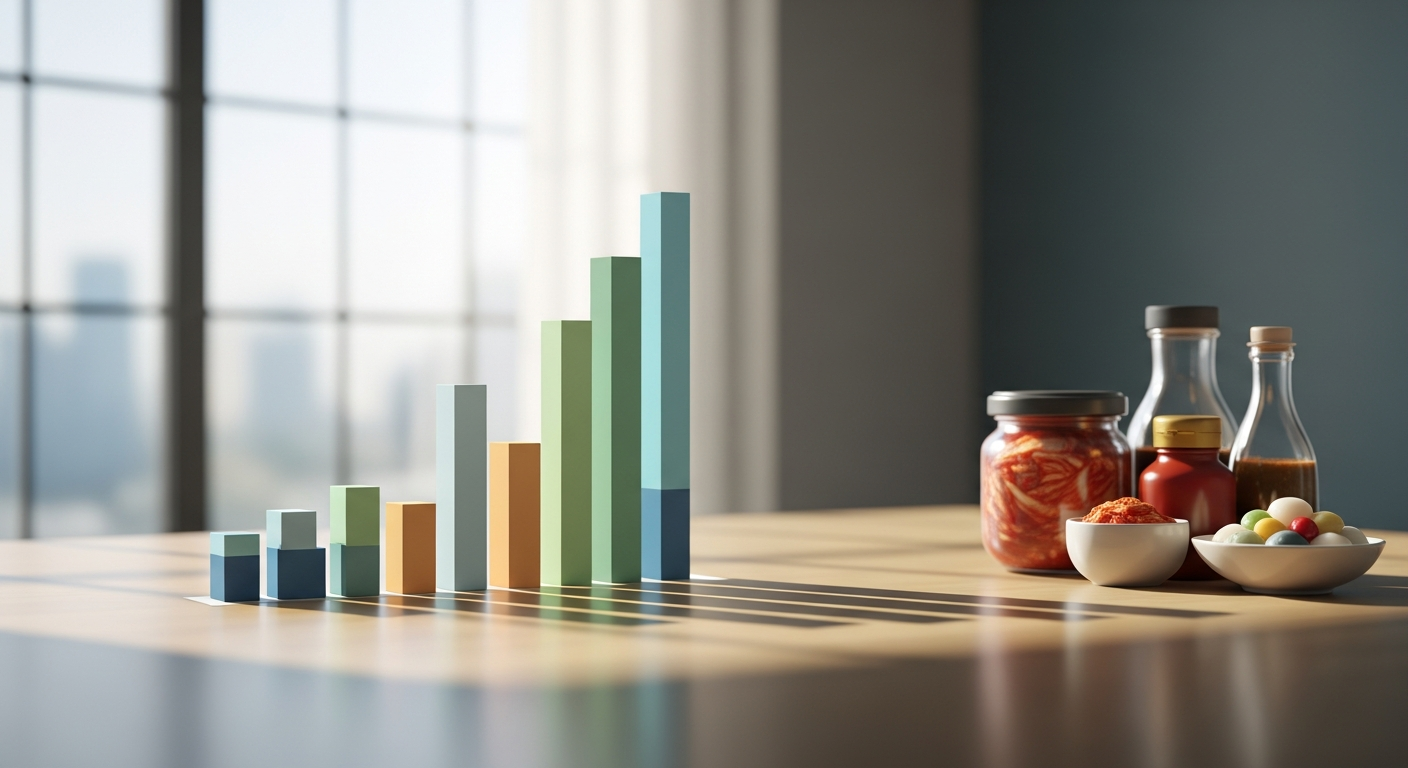korea food export chart