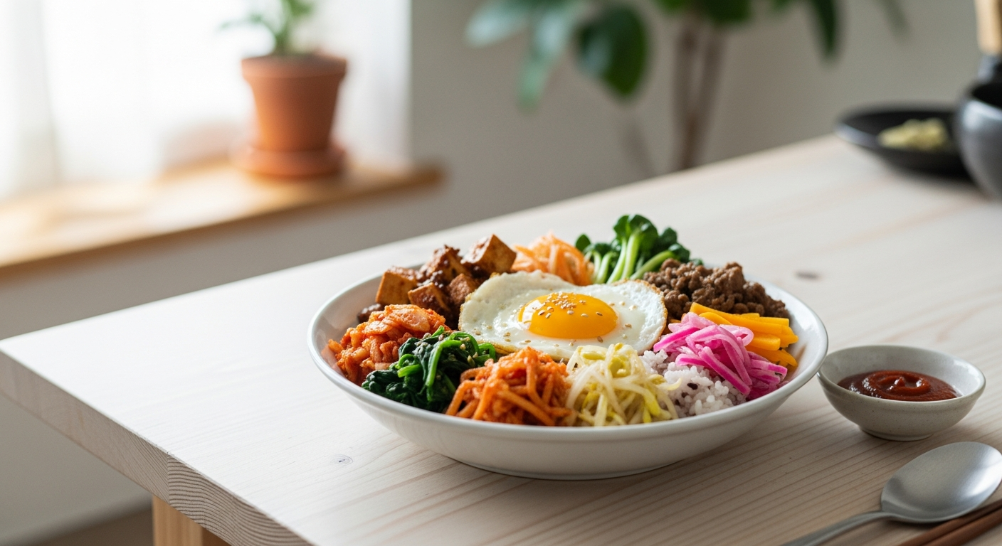 korean one bowl meal home