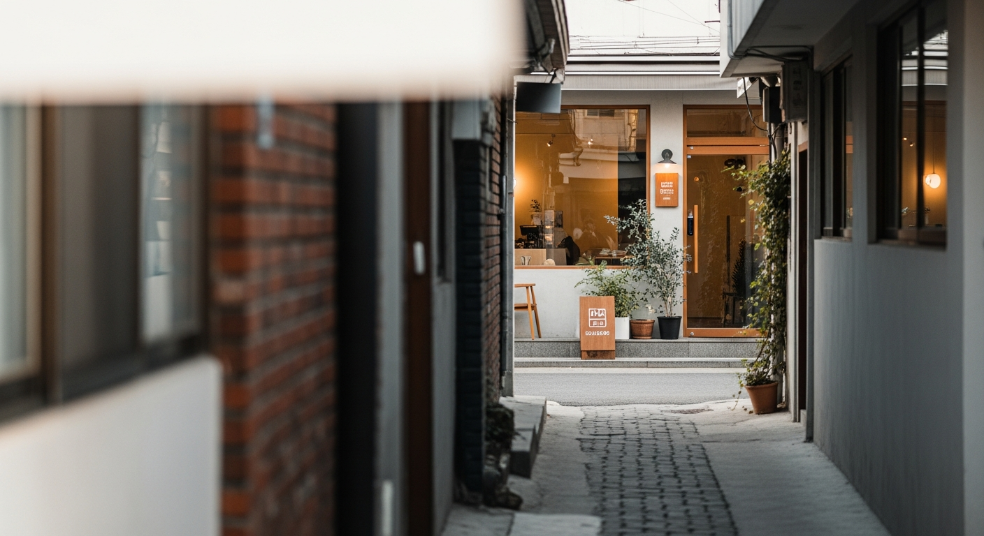 seoul hidden alley cafe