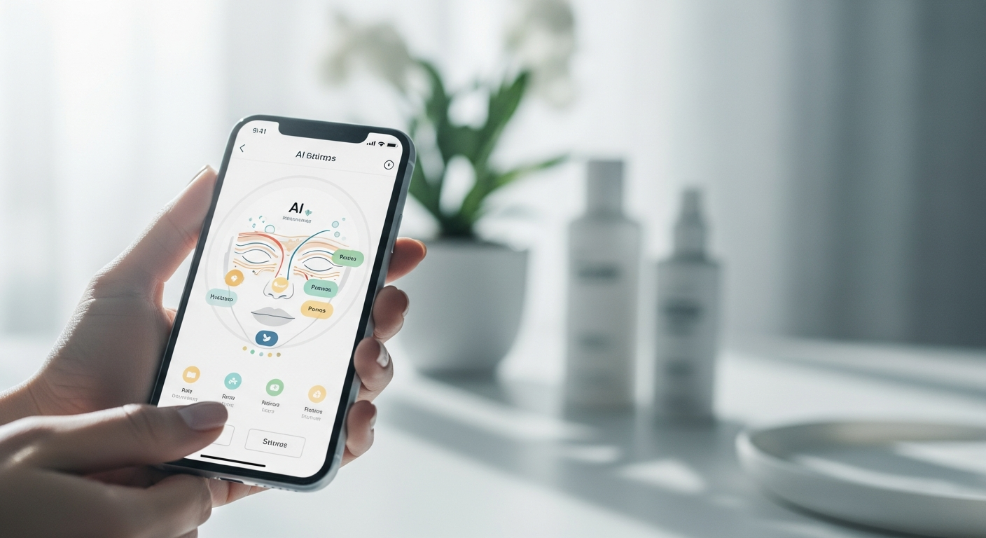 AI skincare analysis smartphone app