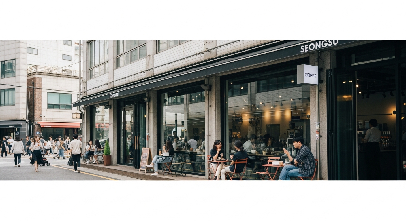 Seongsu-dong cafe street Seoul