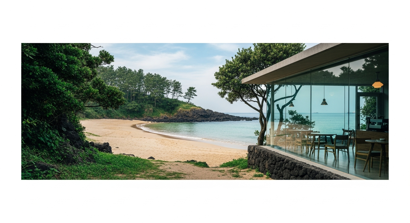 jeju hidden beach secret cafe