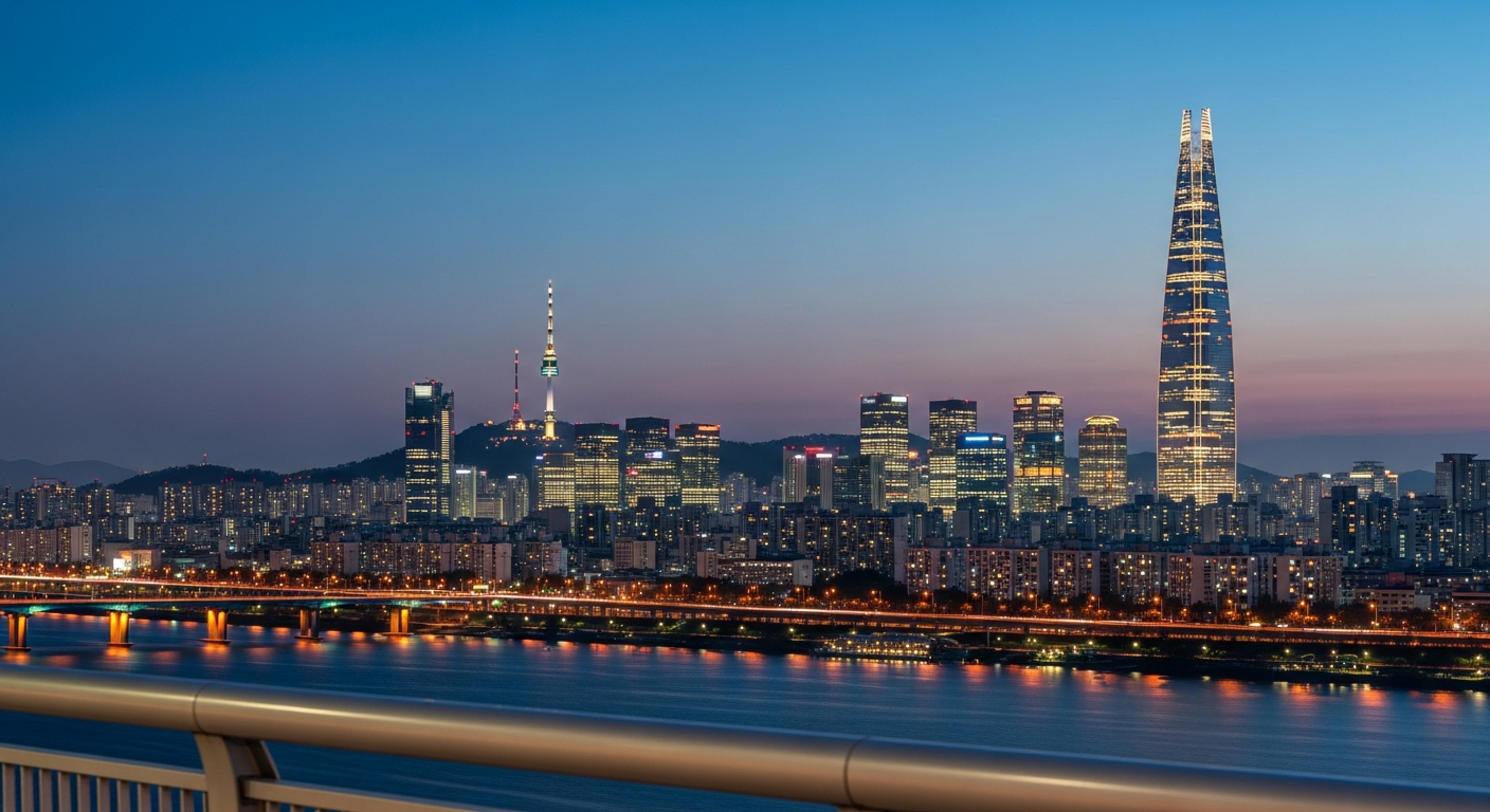 seoul city night view