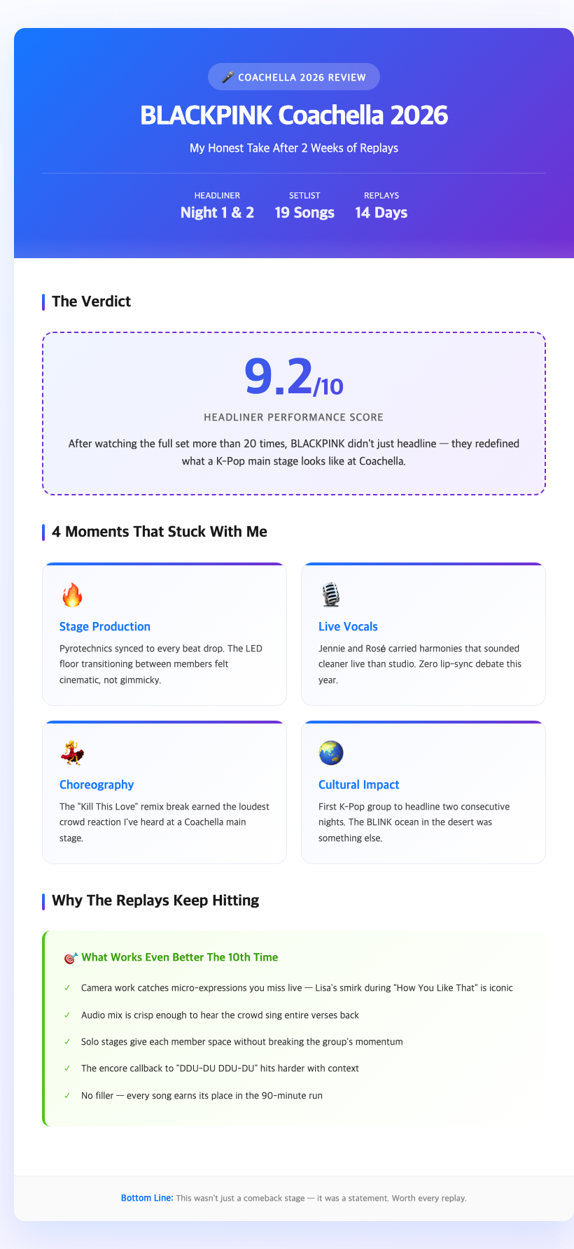 blackpink coachella 2026 stage headliner