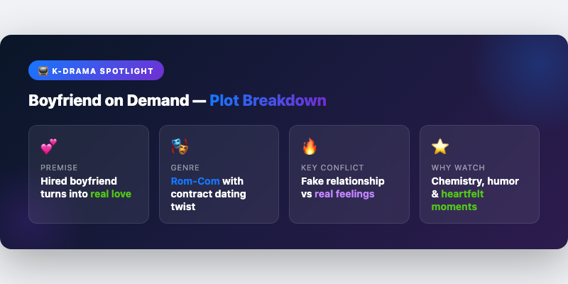 Boyfriend on Demand Plot: What Is the K-Drama About?