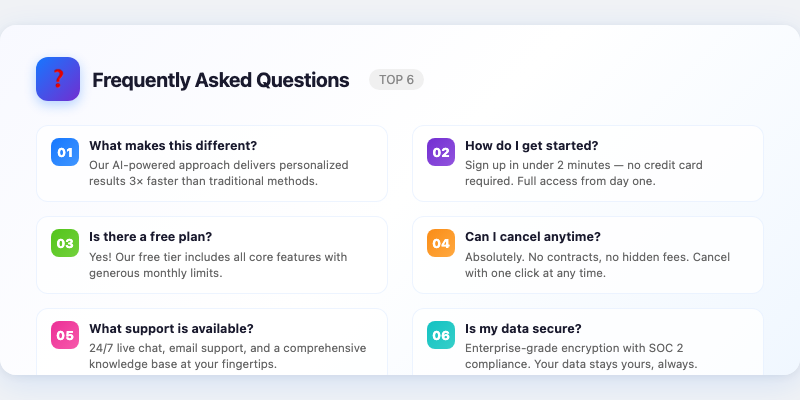 Frequently Asked Questions