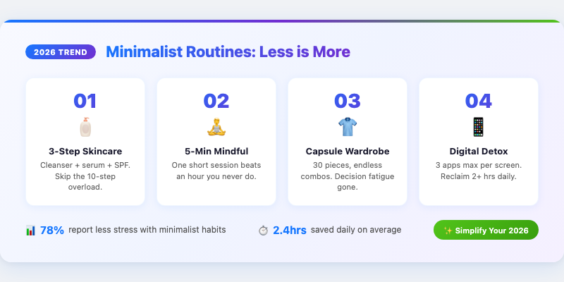 Minimalist Routines for 2026: Less is More