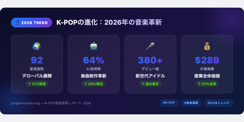 K-POPの進化:2026年の音楽革新