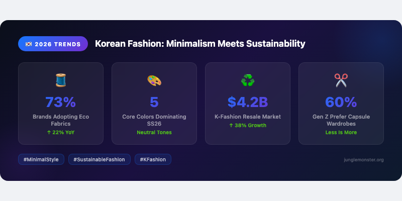 Korean Fashion Trends 2026: Minimalism Meets Sustainability