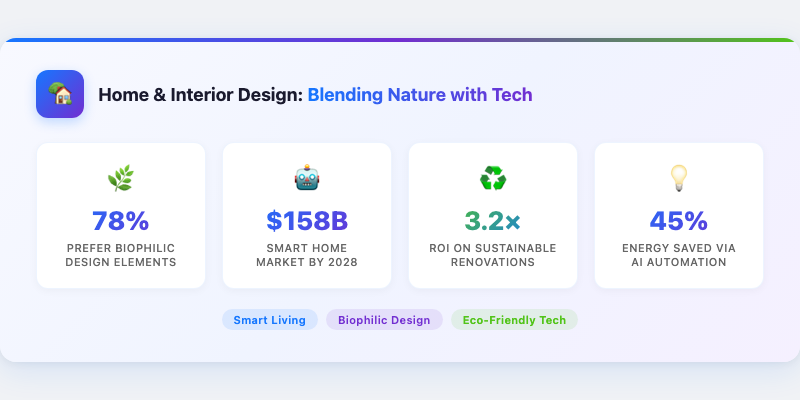 Home & Interior Design: Blending Nature with Tech