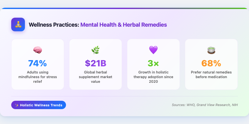 Wellness Practices: Mental Health and Herbal Remedies