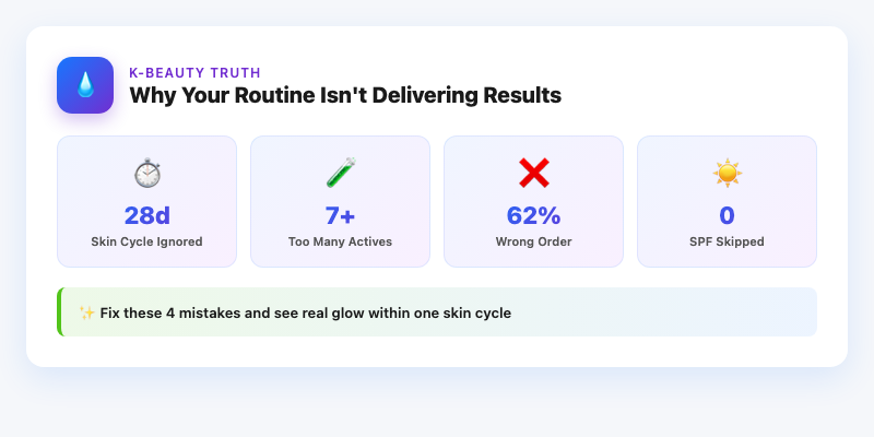 Why Your K-Beauty Routine Isn't Delivering Results