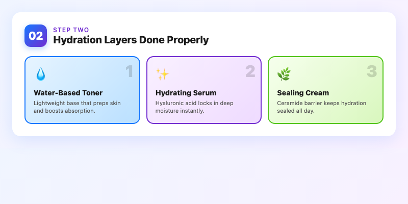 Step Two: Hydration Layers Done Properly