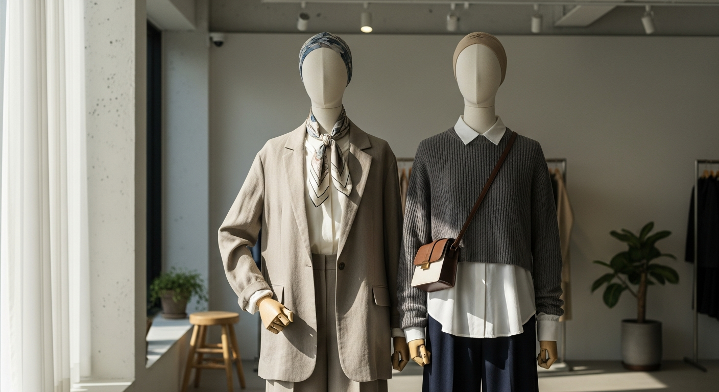 korean indie fashion boutique mannequin display