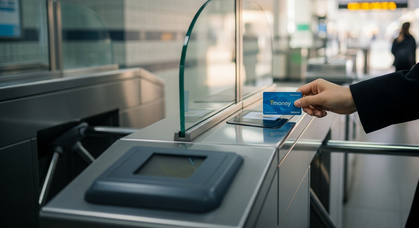 tmoney card seoul subway turnstile