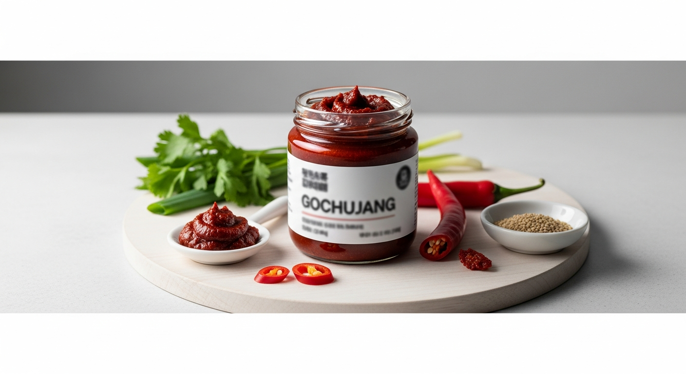 gochujang paste korean chili sauce jar