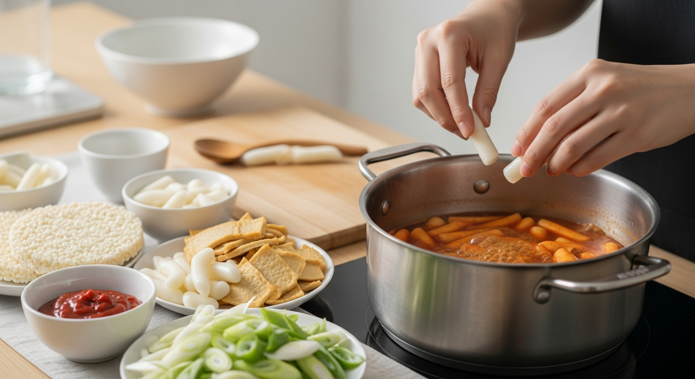 tteokbokki step by step cooking process