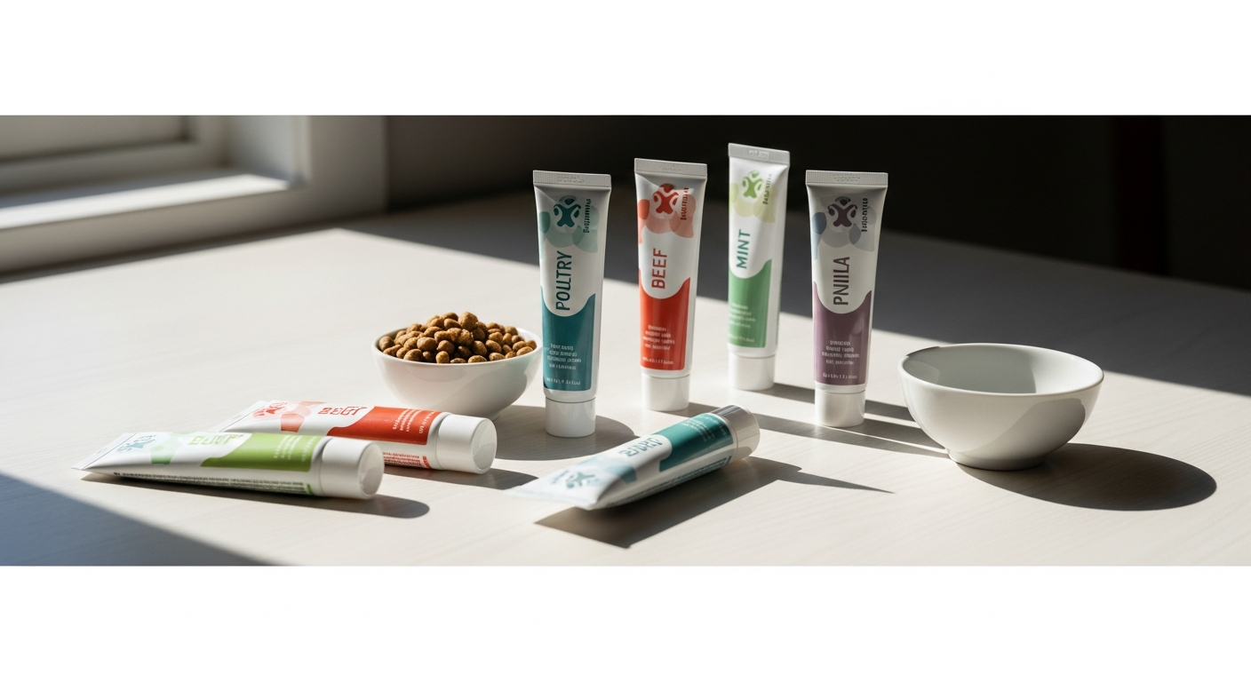 pet toothpaste flavor selection